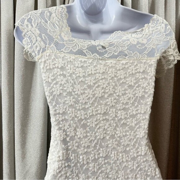 Rags To Wishes Floral Lace‎ Dress Size Medium - Picture 12 of 16